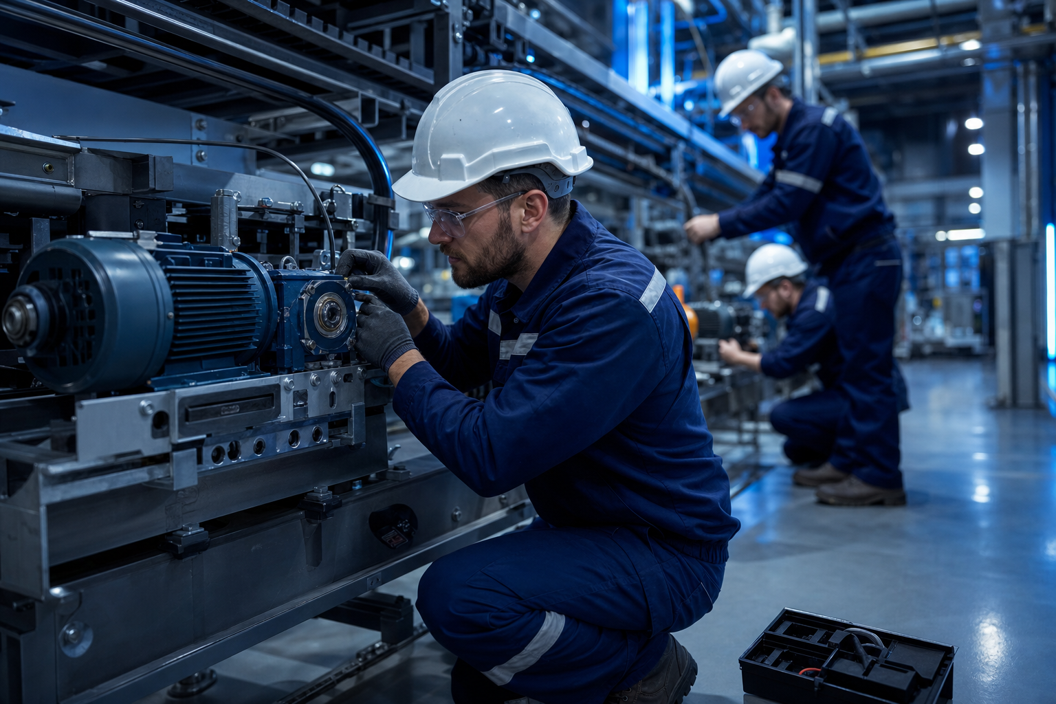 Mantenimiento mecánico en maquinaria industrial